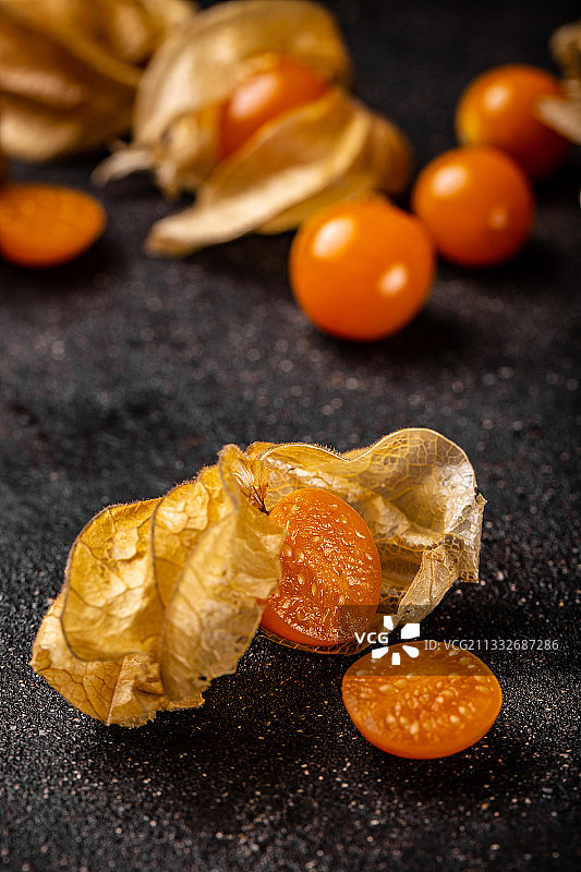 桌子上的橙子特写图片素材