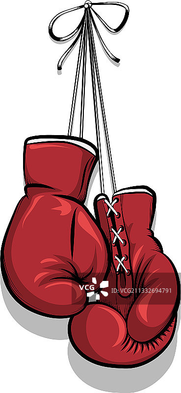 悬挂的拳击手套图片素材