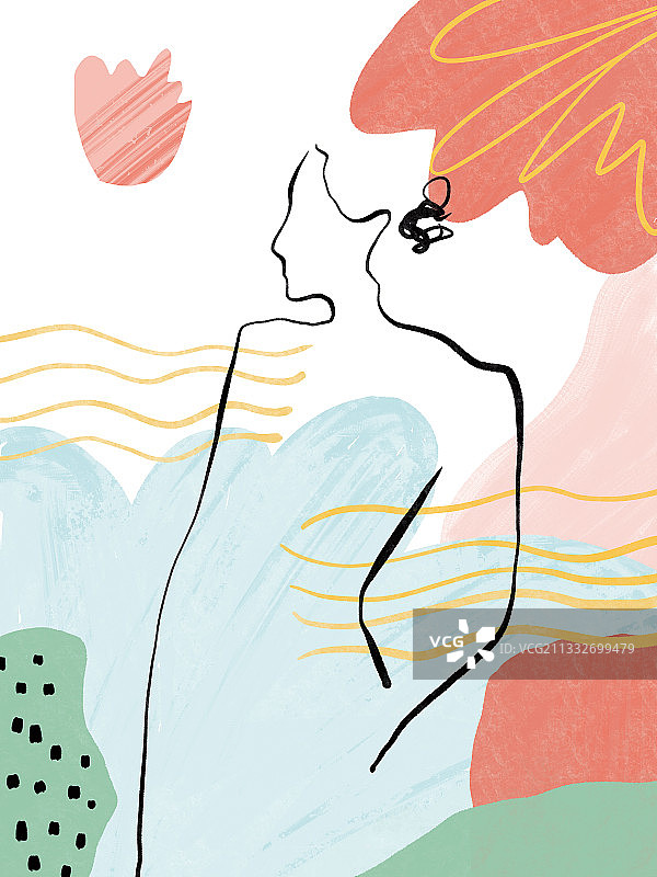 抽象装饰人物图片素材