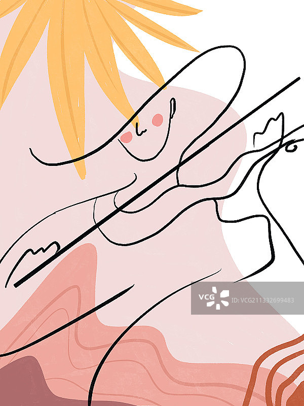 抽象装饰人物图片素材