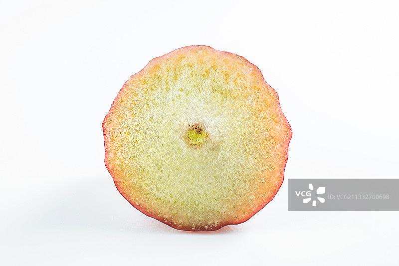 白背景上的热带水果红色莲雾图片素材