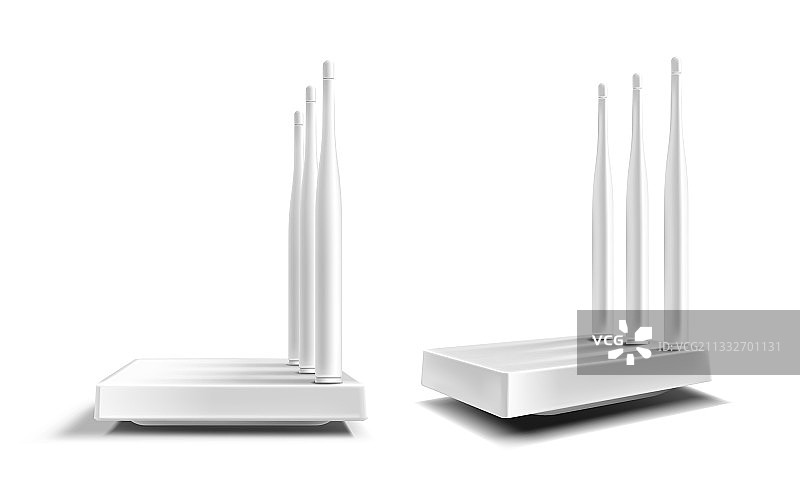 白色无线宽带无线路由器图片素材