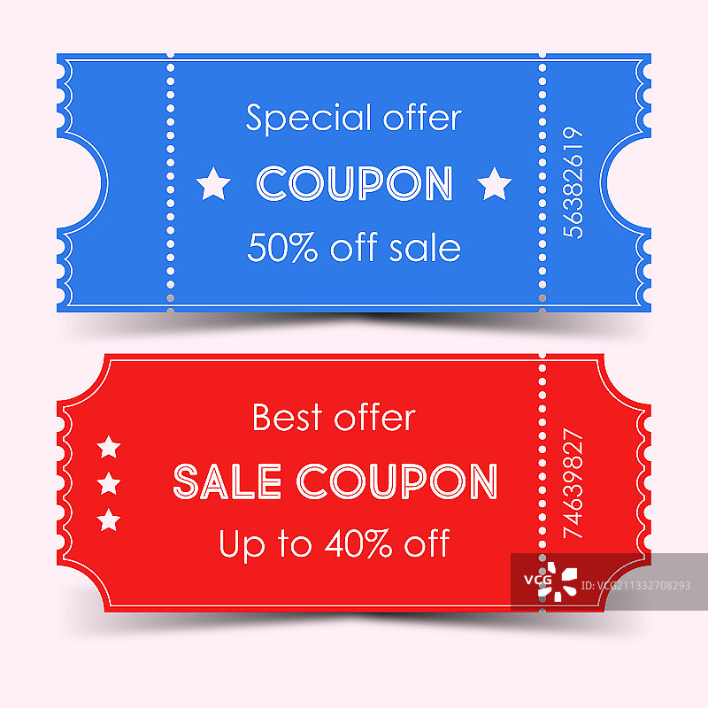 特价优惠券设计图片素材