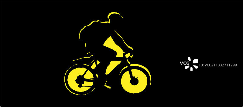 背景上的孤立骑行图片素材