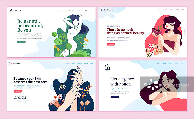 网页设计模板合集图片素材