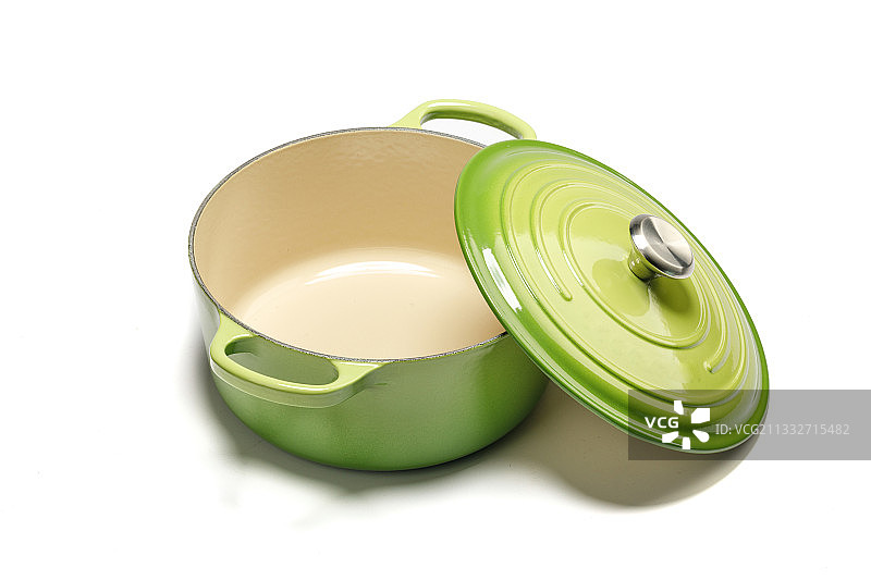 珐琅彩色陶瓷锅图片素材