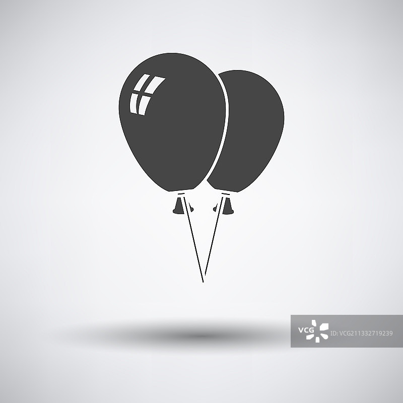 两个气球图标图片素材