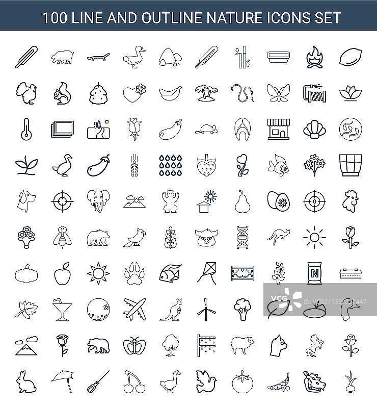 自然图标图片素材