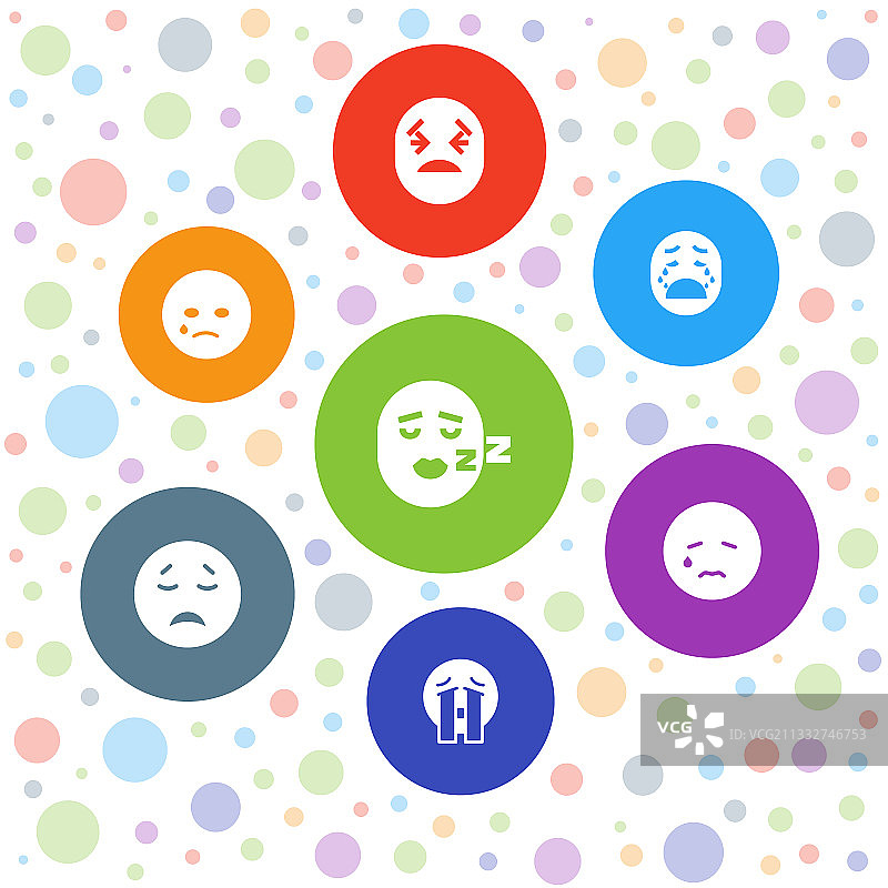 7款哭泣图标素材图片素材