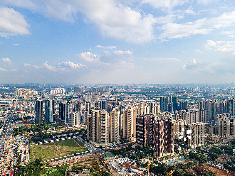 航拍广州广钢新城住宅小区商品房图片素材