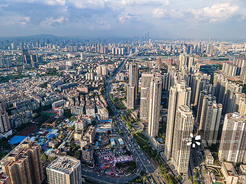 航拍广州广钢新城住宅小区商品房图片素材