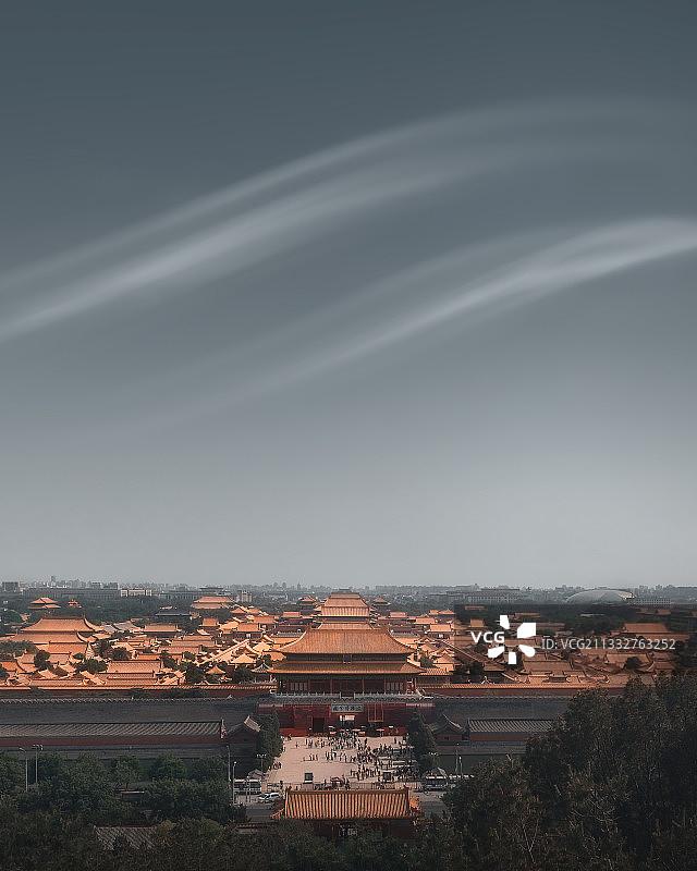 故宫全景，紫禁之巅图片素材