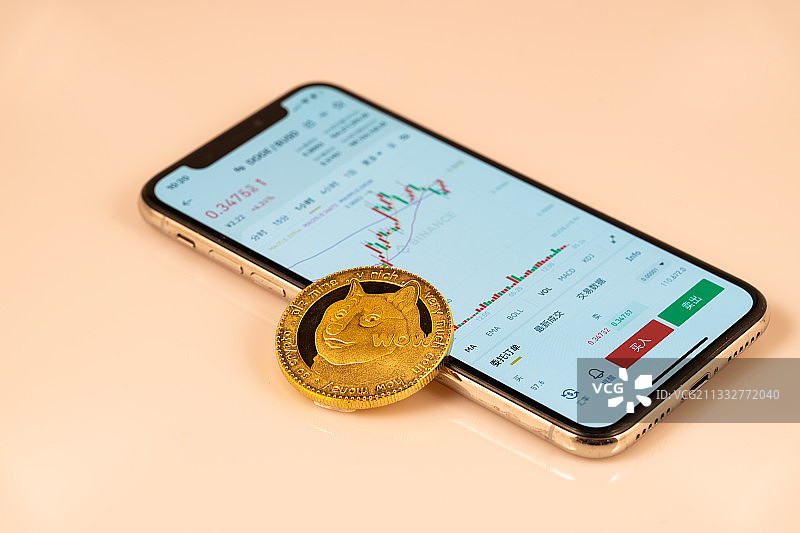 数字货币之狗狗币图片素材