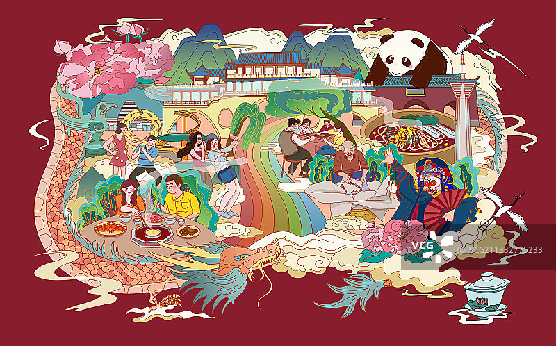 潮在成都图片素材