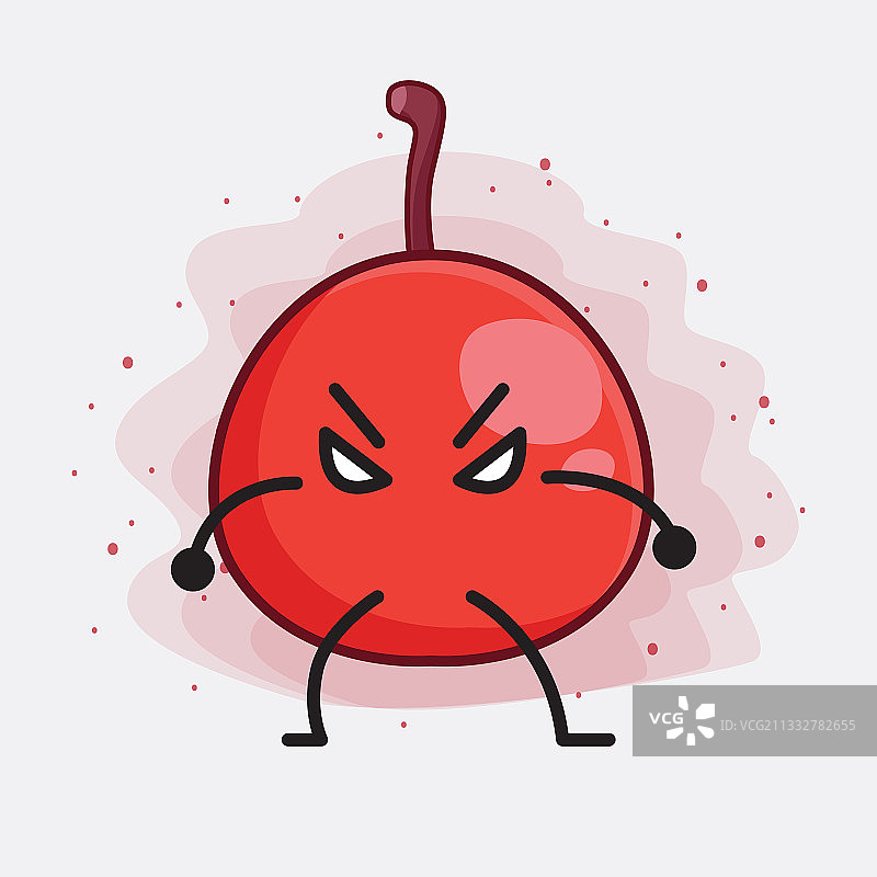 朴树果实可爱卡通形象图片素材