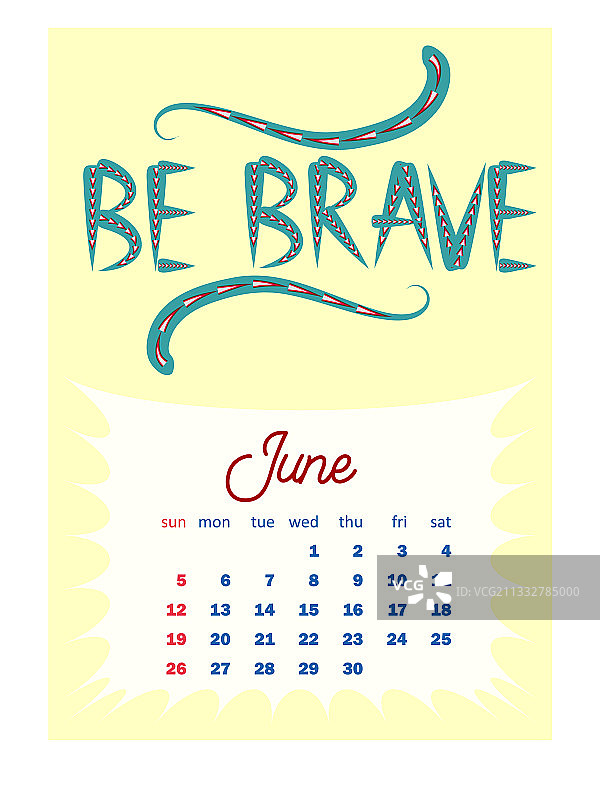 彩色可爱波西米亚风2022年月历图片素材