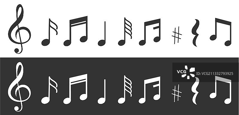 音符图标合集EPS图片素材