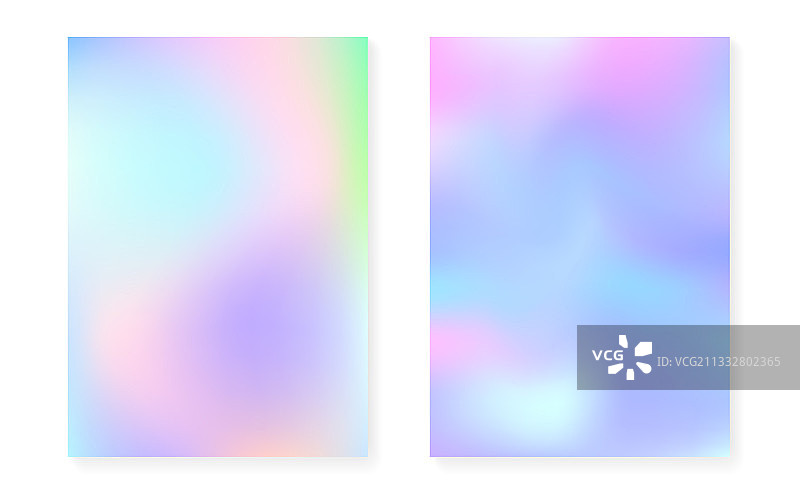 全息渐变背景与彩虹效果图片素材