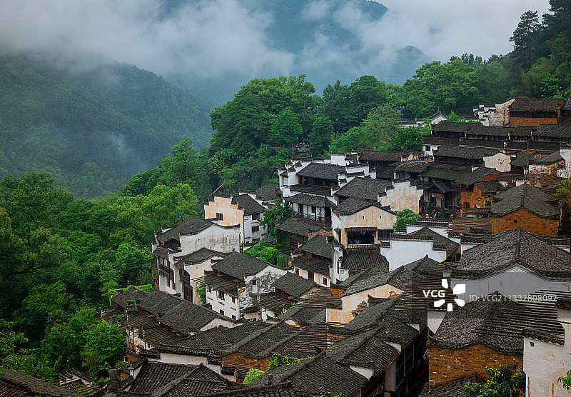 篁岭古村图片素材