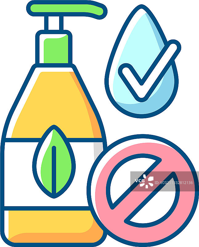 无硅成分RGB颜色图标集图片素材