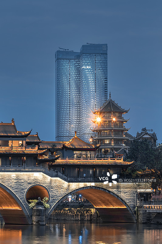 安顺廊桥和阿玛尼公寓图片素材