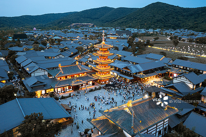 拈花湾夜色图片素材