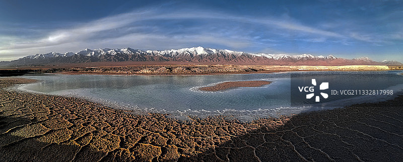 大柴旦翡翠湖图片素材