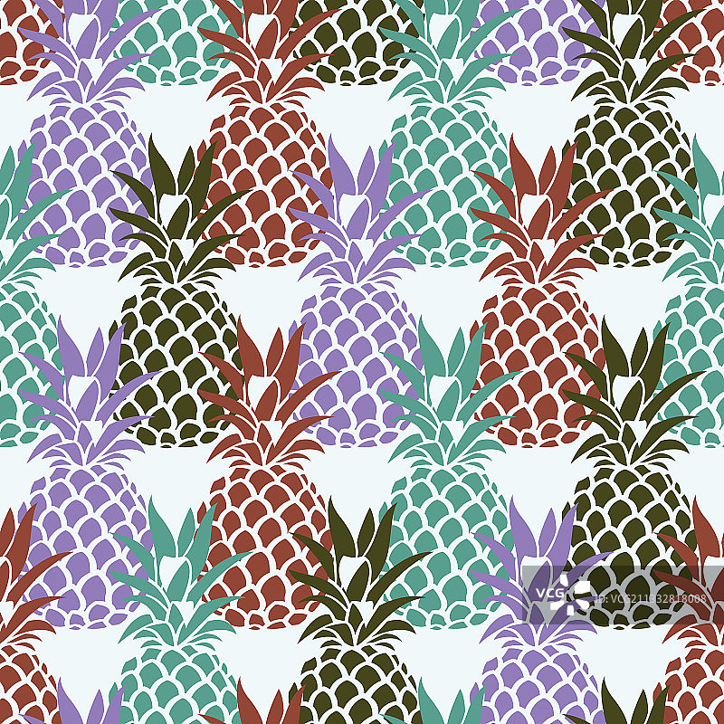 菠萝无缝图案图片素材