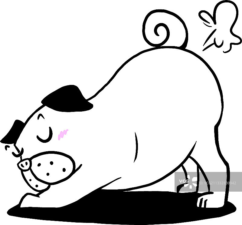 瑜伽伸展狗图片素材