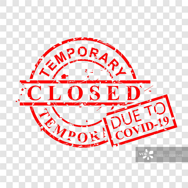 生锈的红色橡胶印章（临时）图片素材