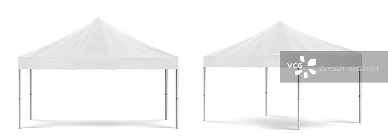 白色折叠促销帐篷节庆篷房图片素材