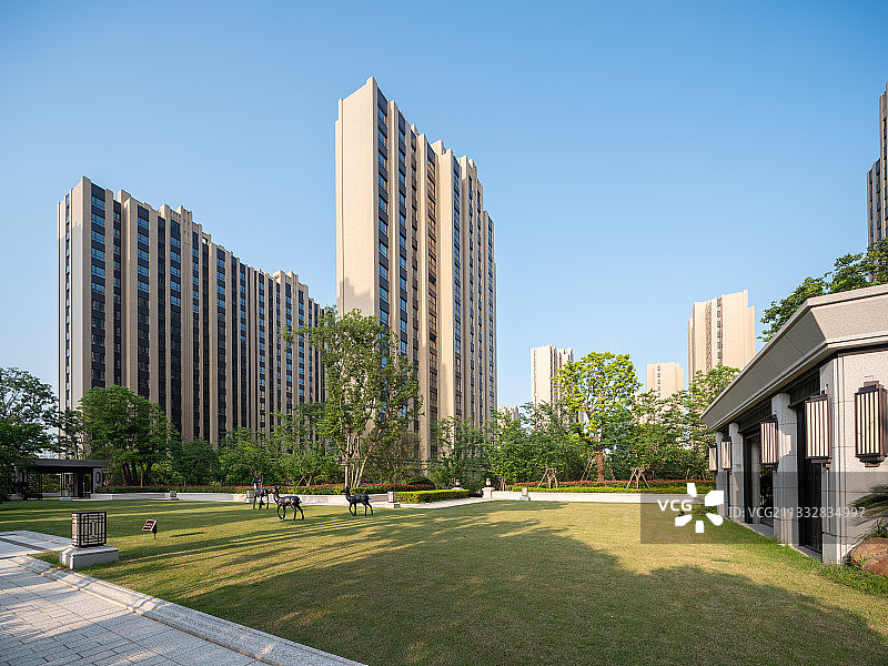 新的住宅小区图片素材