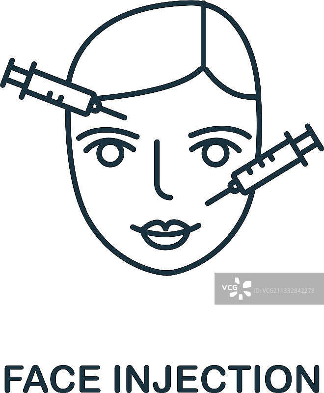 面部注射整形图标图片素材