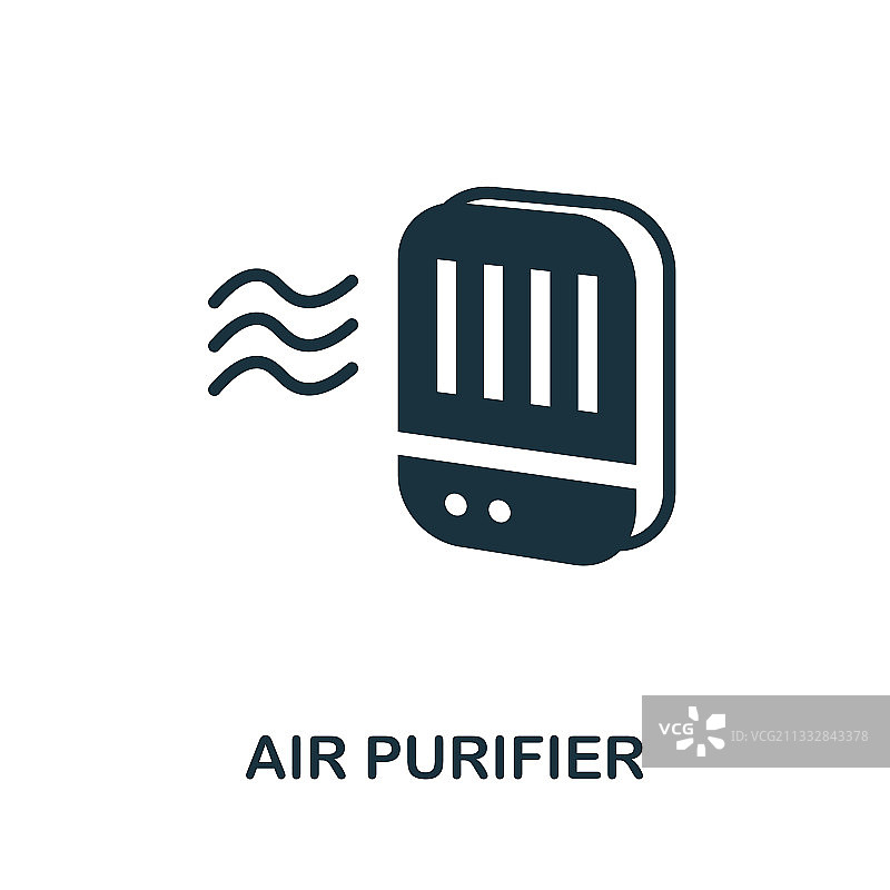 个人空气净化器简约元素图标图片素材