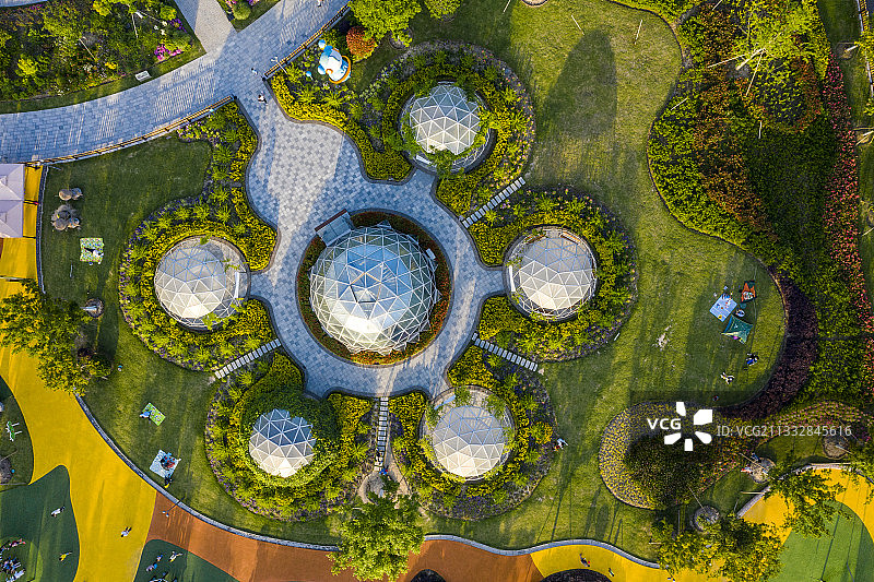 奉贤泡泡公园泡泡屋图片素材