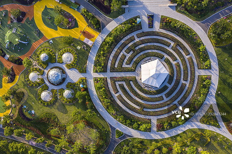 奉贤泡泡公园泡泡屋和帐篷屋图片素材