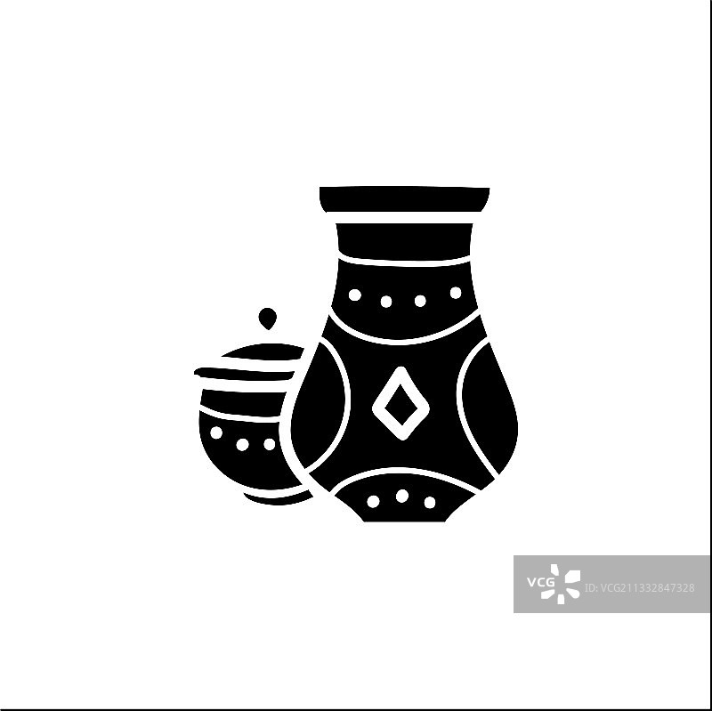 陶器字形图标图片素材
