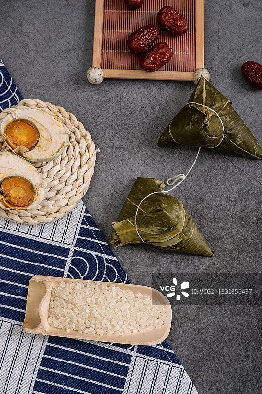 端午节美食粽子鸭蛋图片素材