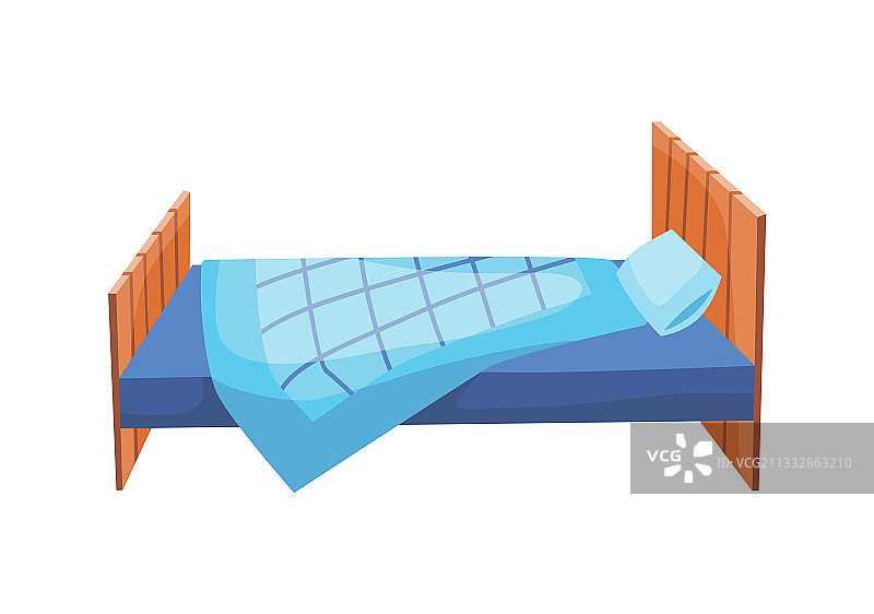 卡通彩色床图片素材