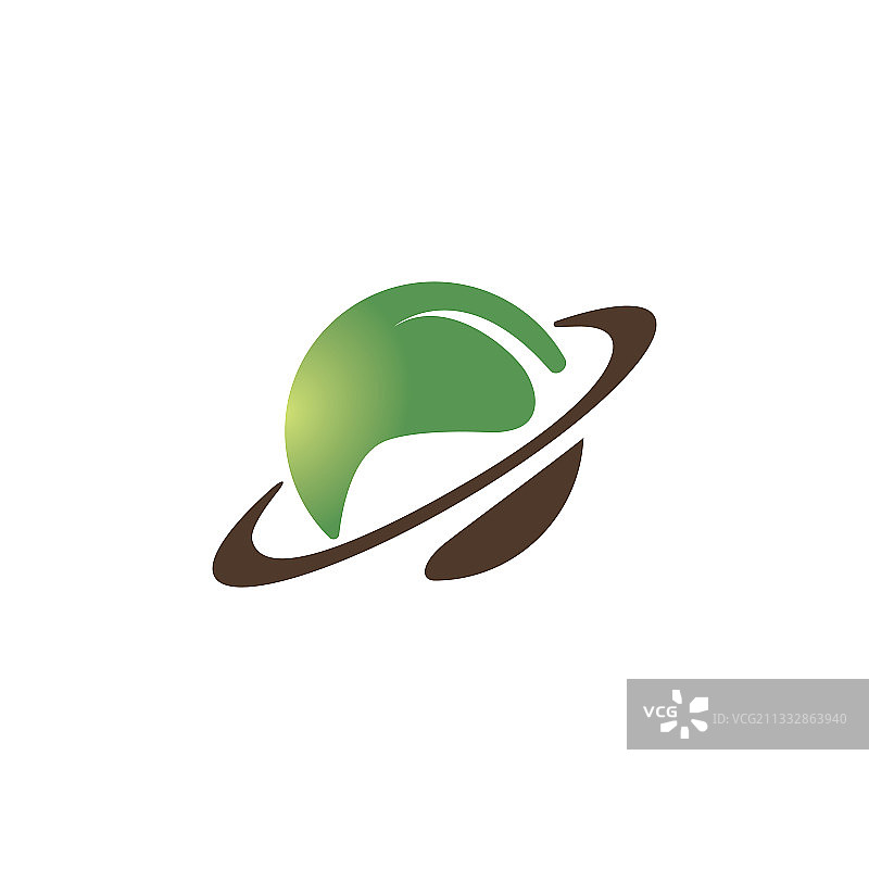 绿色地球logo设计图片素材