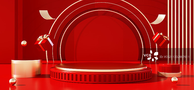 红色电商创意背景图图片素材