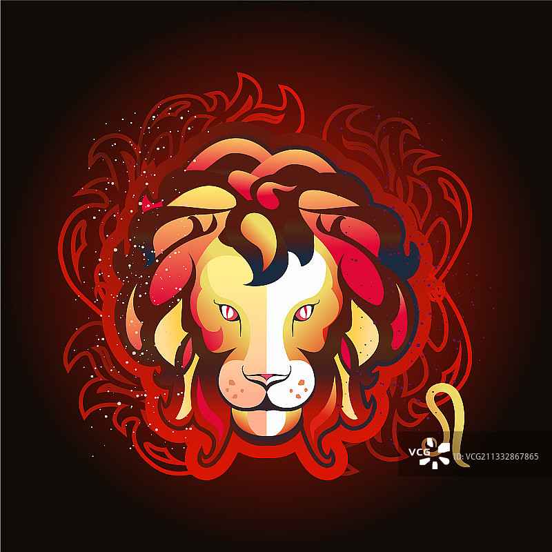 狮子座星座图片素材