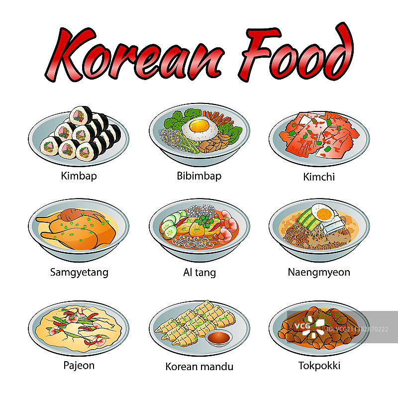 美味韩国特色美食图片素材