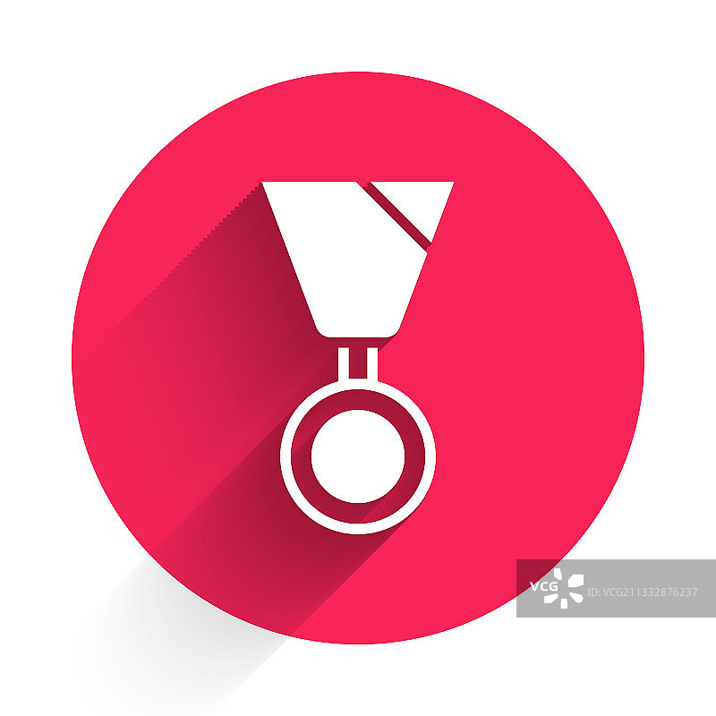 白色军事奖励奖章图标图片素材