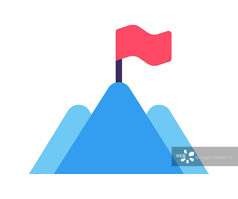 任务里程碑旗帜独立图标图片素材