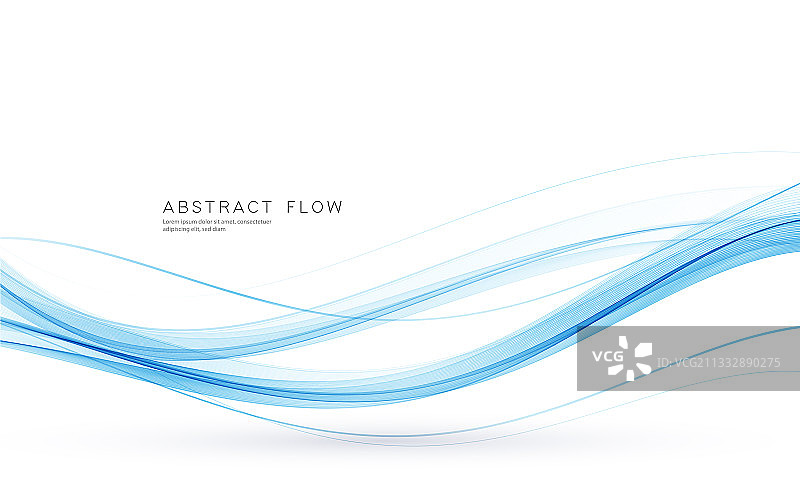 蓝色抽象波浪设计元素图片素材