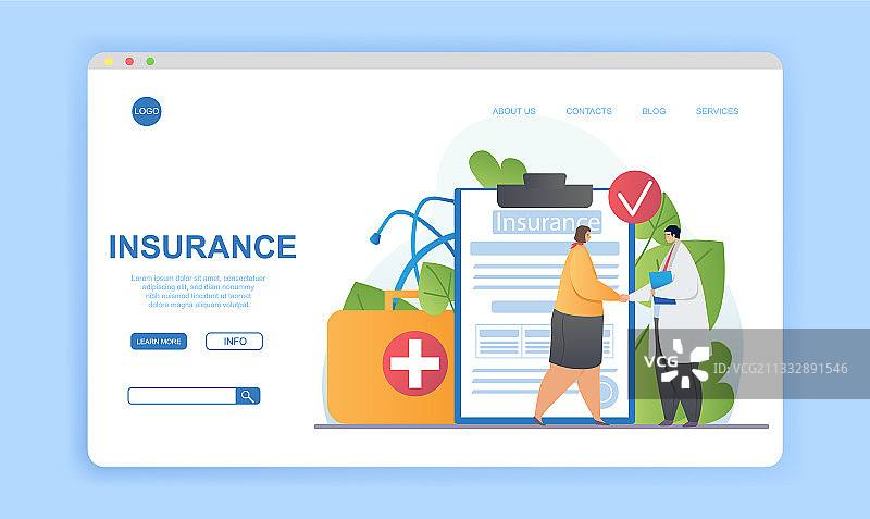 医疗或健康保险概念图片素材