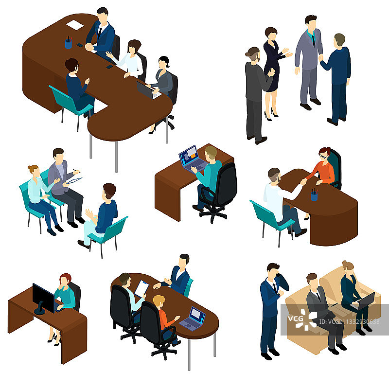2.5D招聘流程合集图片素材