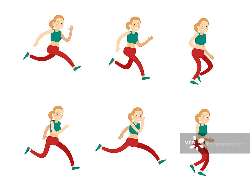 活跃的训练女性图片素材