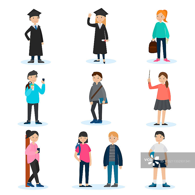 大学里的人们图片素材